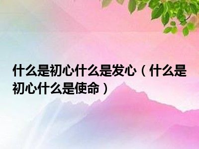 心主什么
