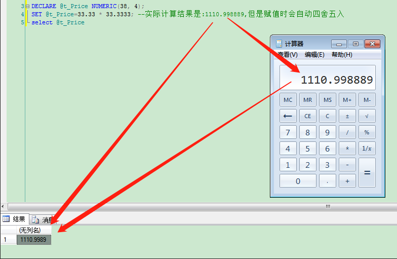 sql四舍五入