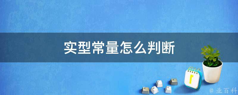 实型常量