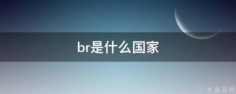 br是什么的缩写