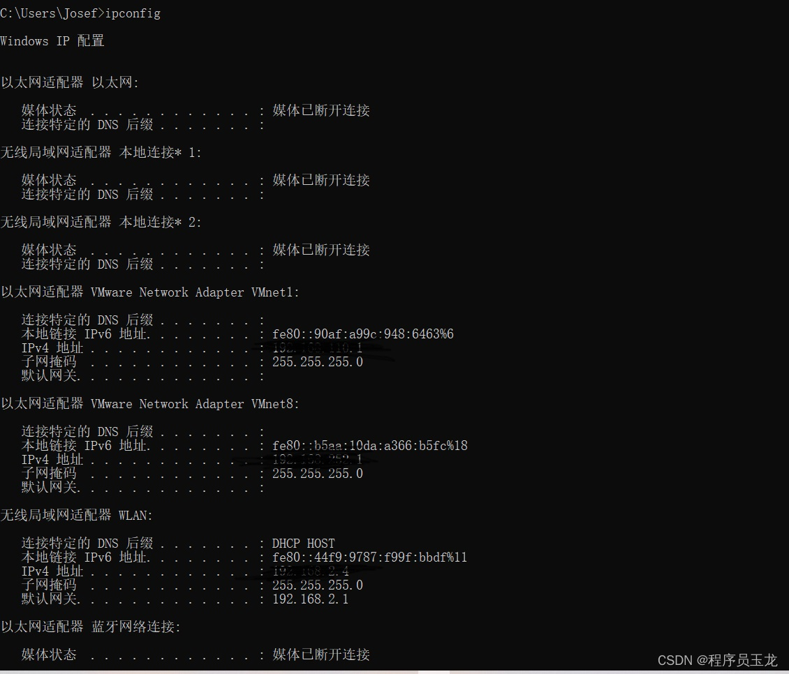 ipconfig