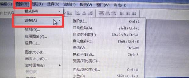 ps调色快捷键