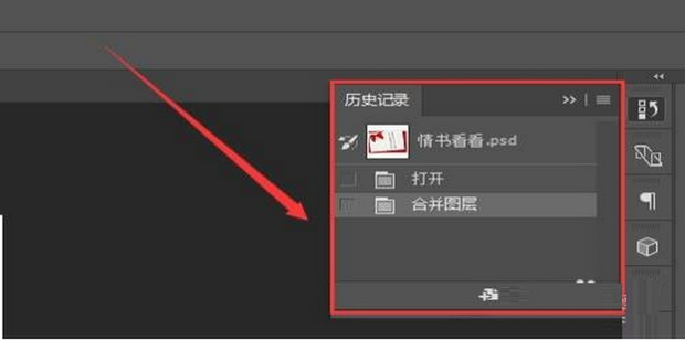 打开历史记录
