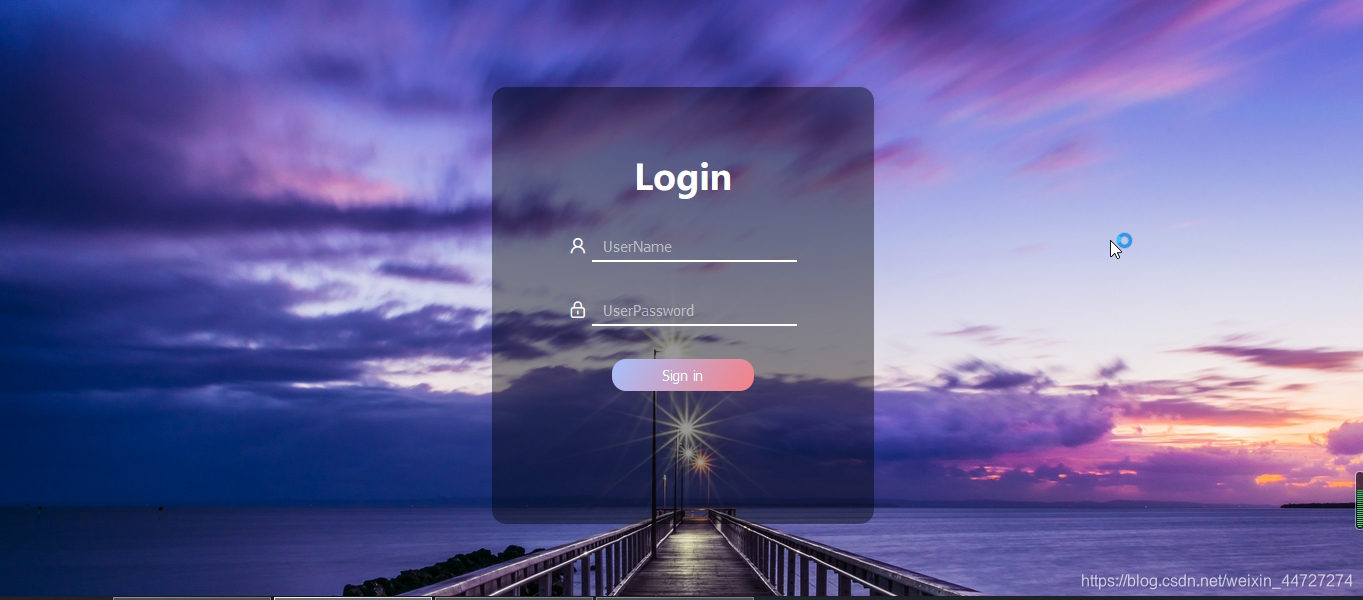 html登录页面
