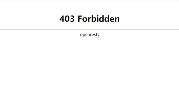 403禁止访问