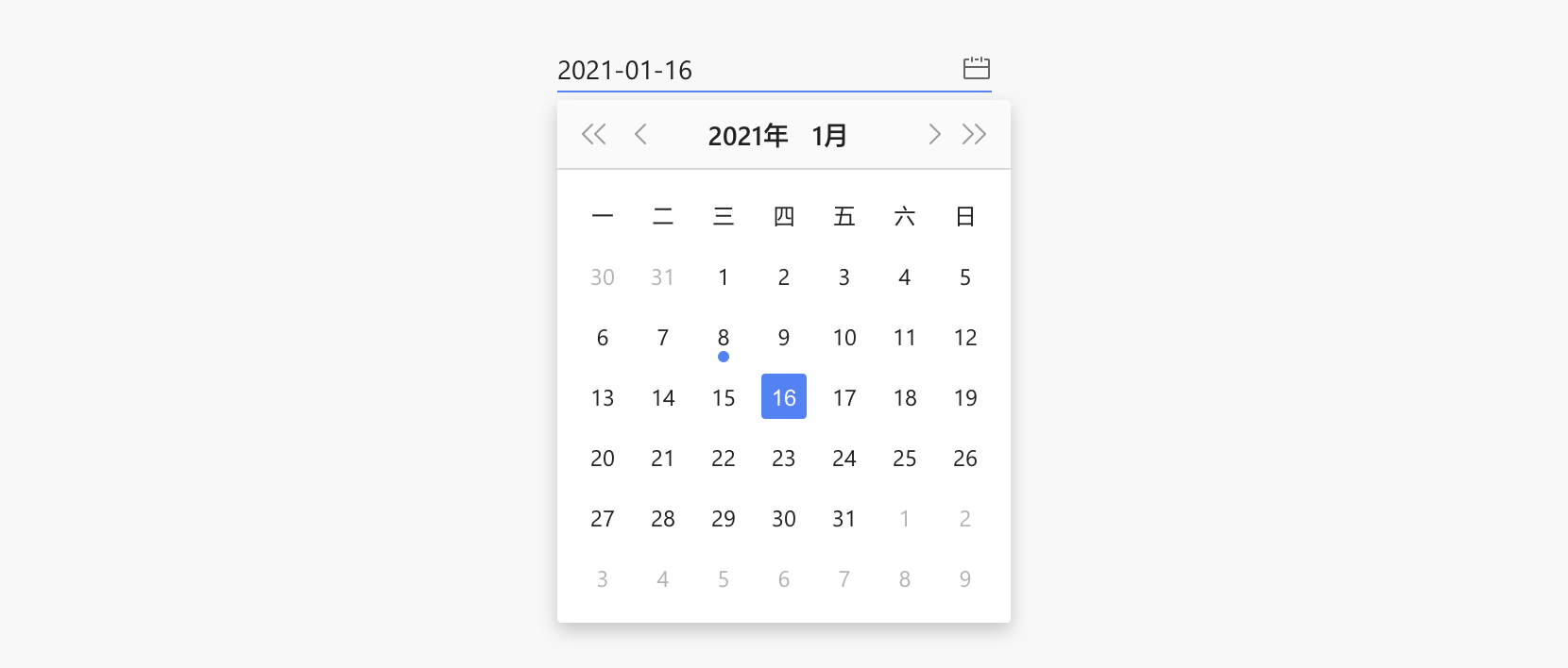 选择日期