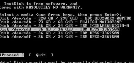 testdisk