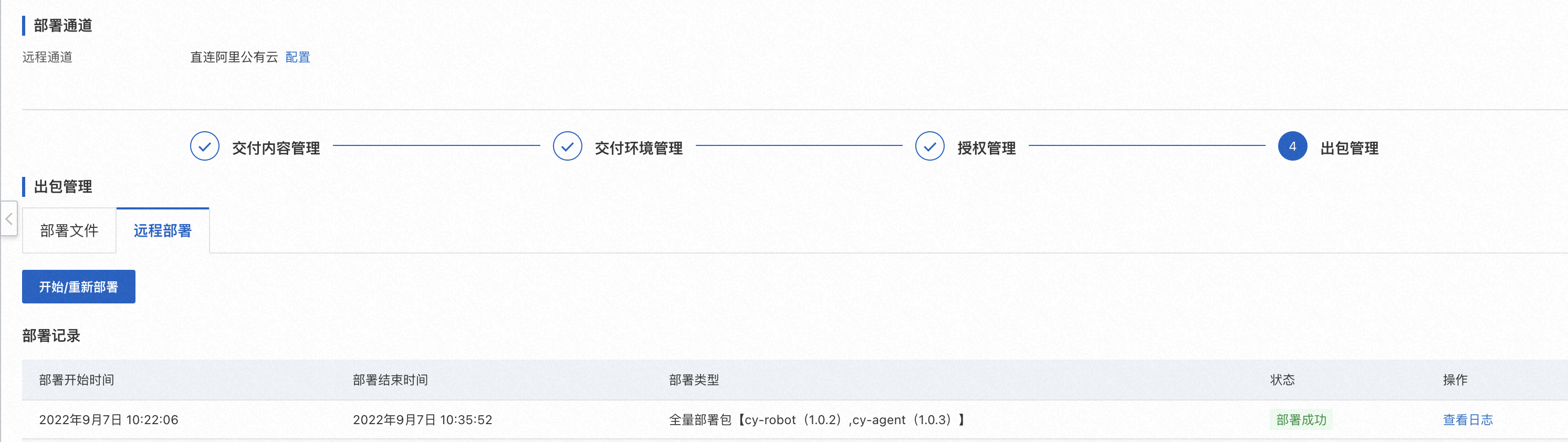 部署布署