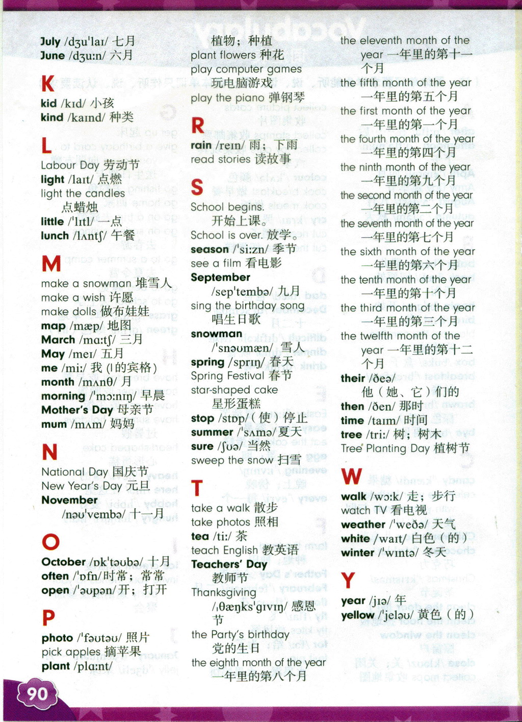 90英文