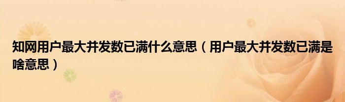满什么意思