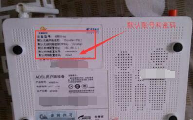 电信路由器密码