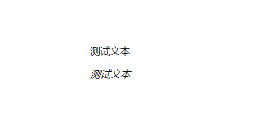 css斜体