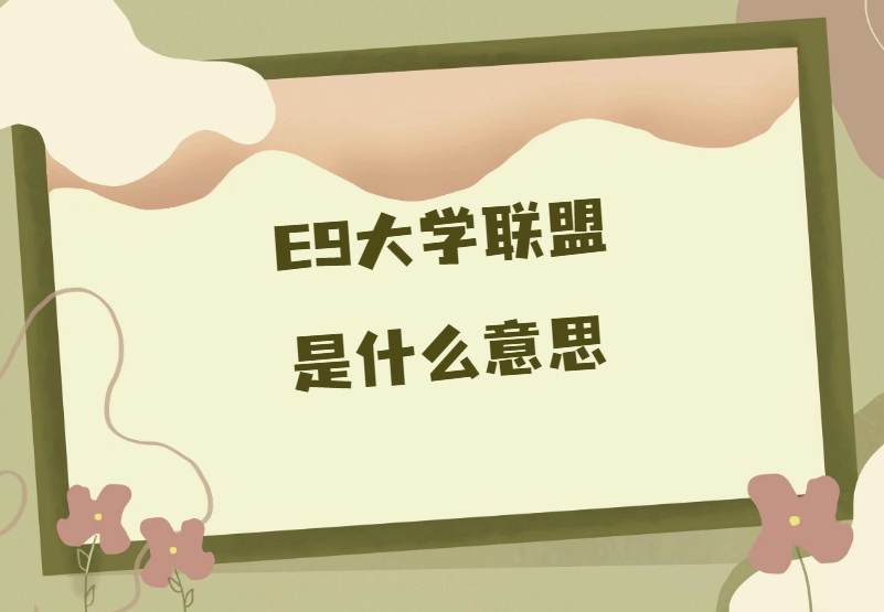 e9是什么意思