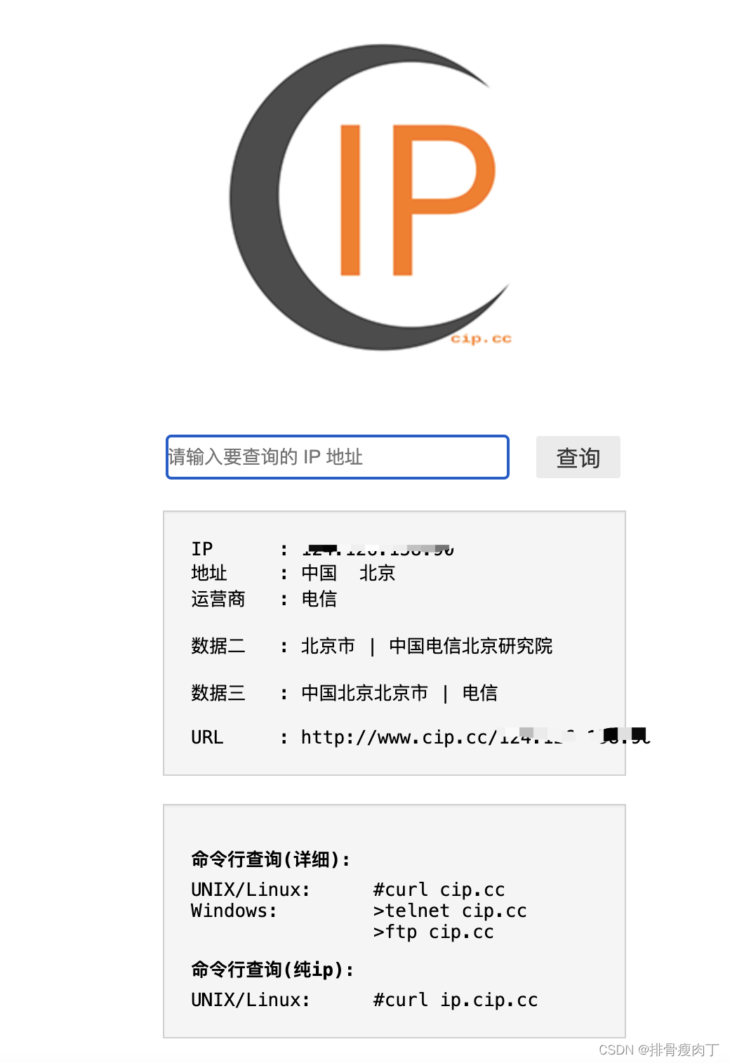 出口ip查询