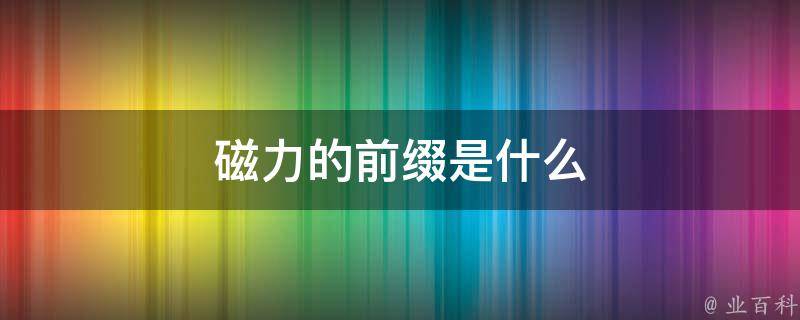 磁力链前缀