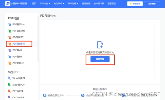 pdf转html