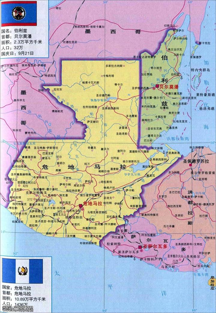 危地马拉地图