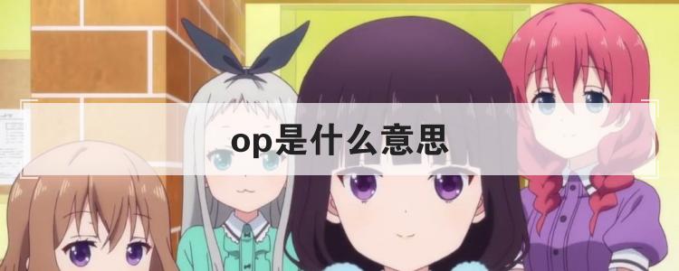 Op啥意思