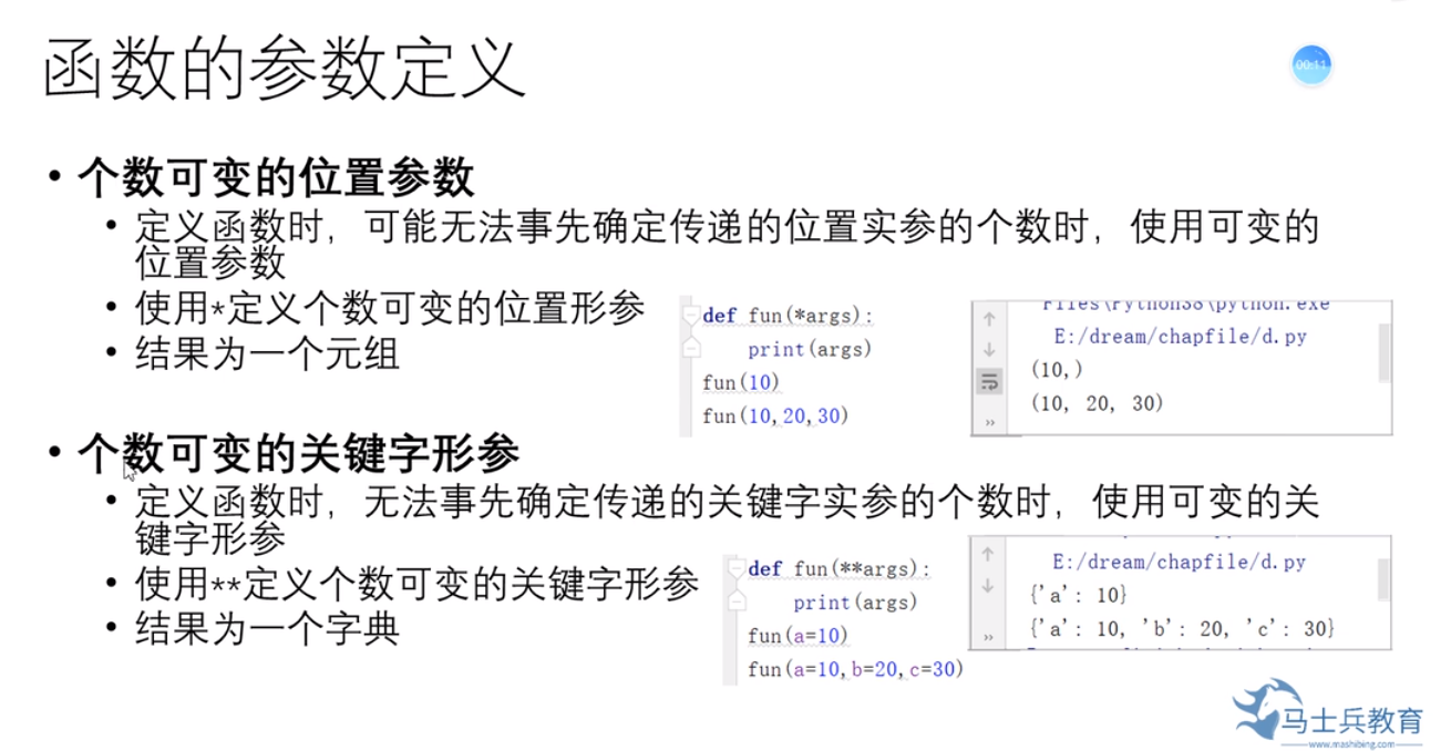 参数的定义