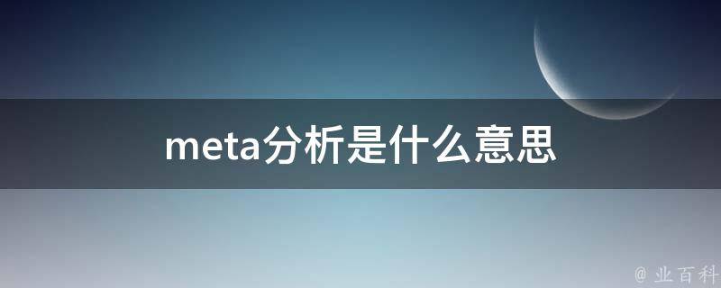 meta是什么