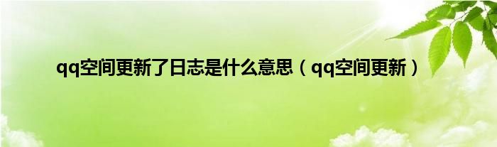 日志是什么意思
