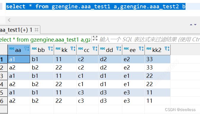 sql笛卡尔积