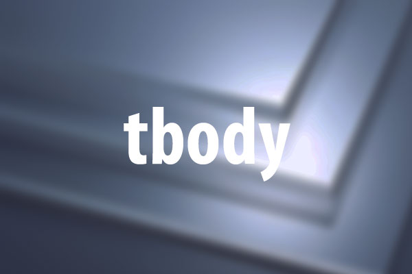 tbody