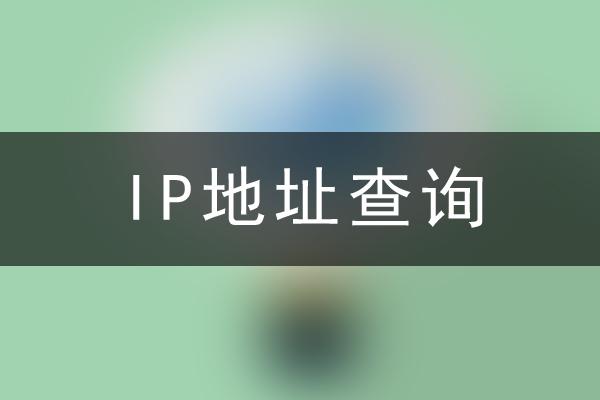 我的ip地址