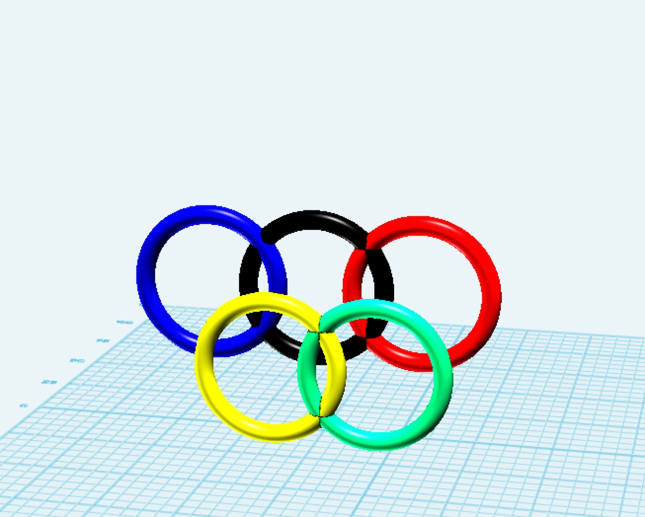 奥运五环简笔画