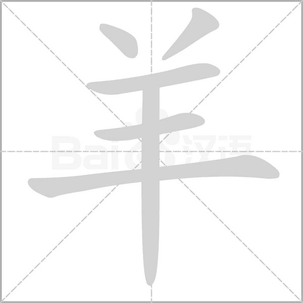 羊字五笔怎么打字