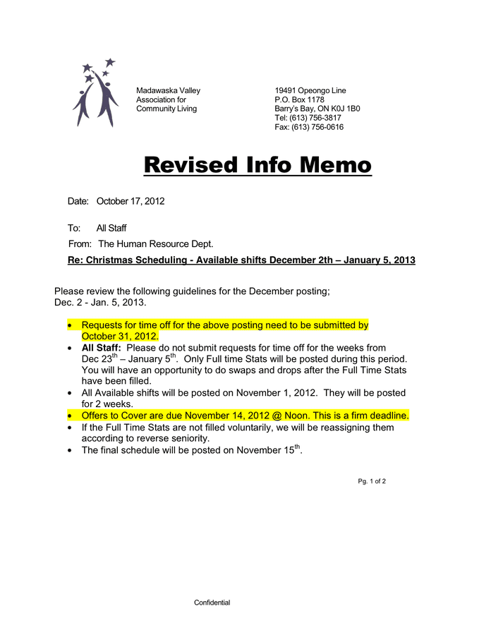 memo