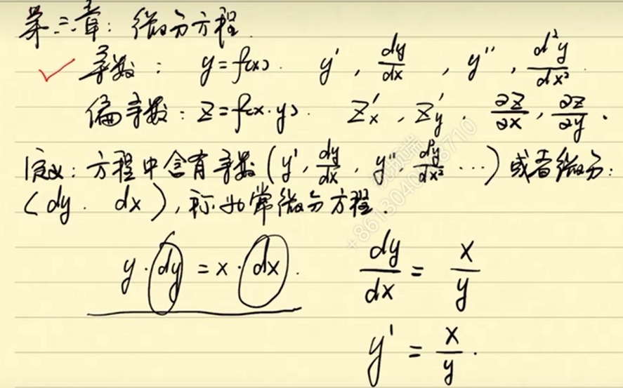 微分的定义