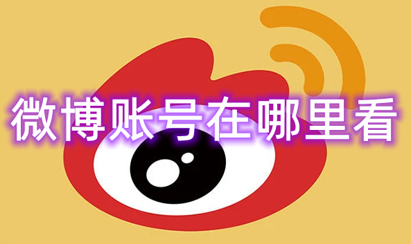 微博账号在哪里看