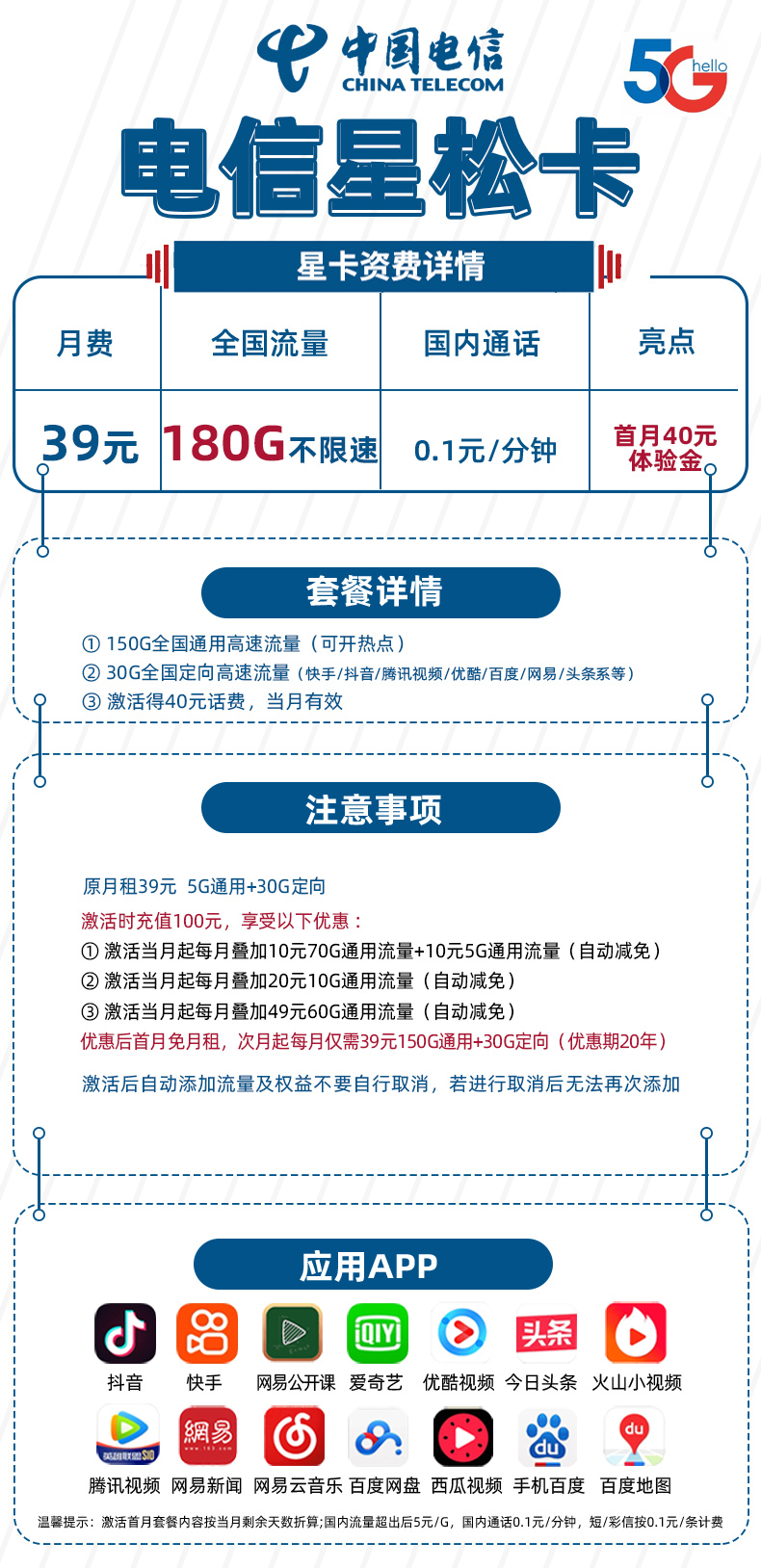 中国电信大流量卡